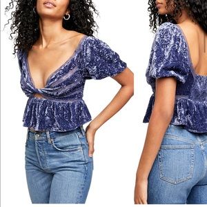 Free People Velvet Top
